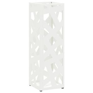 Songmics® 49 cm blanc Porte parapluie en métal carré avec un plateau et crochet LUC49W Songmics® 49 cm blanc Porte parapluie en métal carré avec un plateau et crochet LUC49W