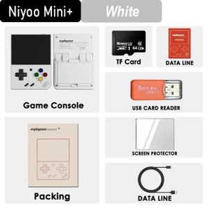 CONSOLE RÉTRO No Card(0 Games) - Blanc - MIYOO Mini Plus-Console