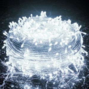 Guirlande lumineuse CT 20 m Blanc froid 200 LED - Décoration lumineuse -  Eminza
