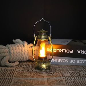4x DEL Rustique Jardin Lanterne Flackerlicht Bougie Photophore Lampe 