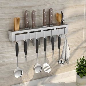 Les Outils FD Porte-Couteau magnétique Les Accessoires de Cuisine utilisé pour la Vaisselle en métal Porte-Couteau Auto-adhésif Mural 31cm 