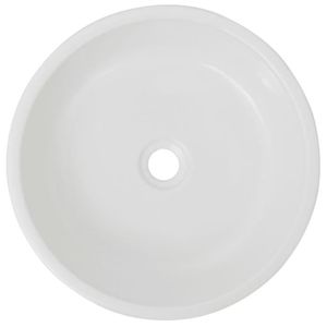 LAVABO - VASQUE Lavabo rond en céramique blanc KAI 42 x 12 cm - Su