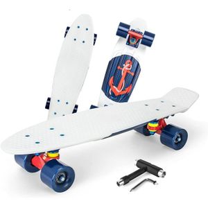 SKATEBOARD - LONGBOARD Skateboard complet Mini Cruiser pour enfants, adol