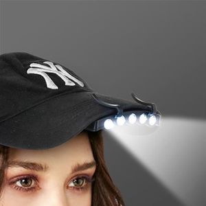 Lampe frontale USBCLIPPED pour casquette avec visière de 3cm et plus