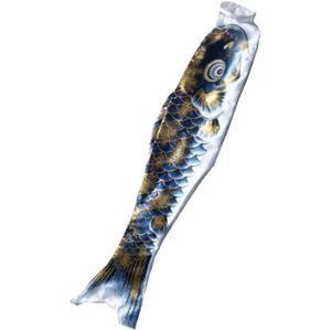 MagiDeal Drapeau de Carpe Koinobori Japonais Poisson Suspendu Koi Nobori Sailfish Orange 90 cm 
