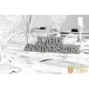 Decoration Table Anniversaire Argente Achat Vente Pas Cher