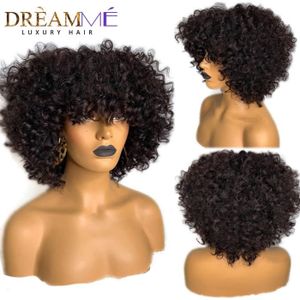 Perruque Courte Brésilienne Noir Lace Front - Cheveux Humains Naturels - Bonnet Moyen