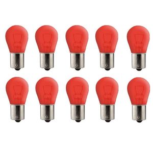 10x AMPOULE 12V 21/5W BAY15D ROUGE FEU ARRIERE POSITION STOP