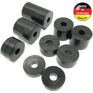 3 KUNSE 200 pcs Plat Nylon Rondelle Noir Rond Spacer Rondelle Entretoise Fixation Matériel 7 L-2.0mm
