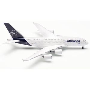 AVIATION Miniatures montées - Airbus A380 Lufthansa 1/500 Herpa - Blanc - Intérieur - Planes