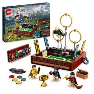 ASSEMBLAGE CONSTRUCTION LEGO® Harry Potter 76416 La Malle de Quidditch, Jouet 1 ou 2 Joueurs, avec 3 Jeux de Quidditch