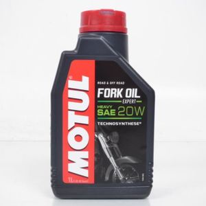 HUILE MOTEUR Huile de fourche Motul Fork Oil Expert Heavy SAE 20W Technosynthese en 1L