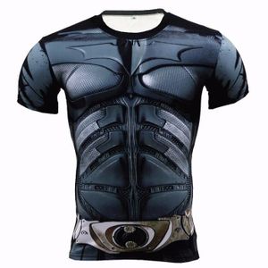 T-SHIRT DE COMPRESSION T-shirt compression fitness homme Batman Spiderman