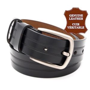 Men/'s Italien en Cuir Véritable Robe Casual ceinture large 1-3//8/" MADE IN ITALY