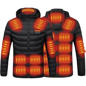 DOUDOUNE  Veste Chauffant Homme Gilet Manteau  Électrique， USB  19Zones Chauffé ，4 Températures Réglables Gilet Chaud Lavable Hiver Doudoune