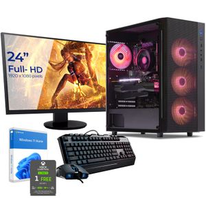 UNITÉ CENTRALE + ÉCRAN Sedatech Pack PC Gaming Expert – AMD Ryzen 7 5700X