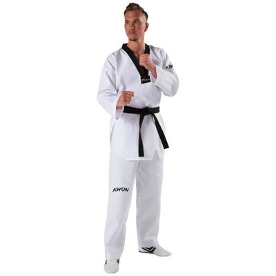 Tenue Arts Martiaux Revers Blanc - Dobok Taekwondo - Kwon Hadan - Coupe Coréenne