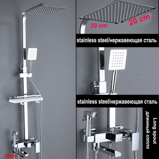 Robinet De Baignoire à Bec Long Avec Bidet De Pulvérisation,douche