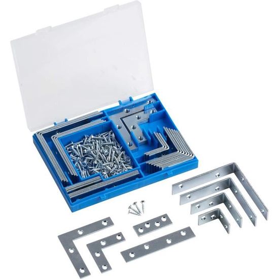 Lot De 12 équerres De Fixation Plates 1.5" Avec Vis - Pour étagères, Meubles, Bricolage - Wideskall