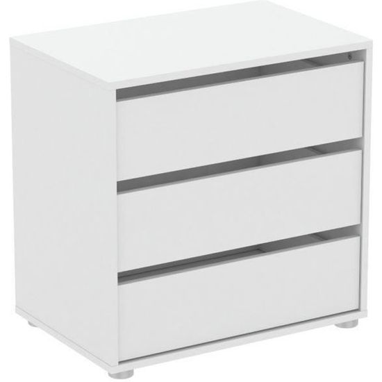Blokty Caissons D Armoire 3 Tiroirs Blanc L 60 X P 39 6 X H 58
