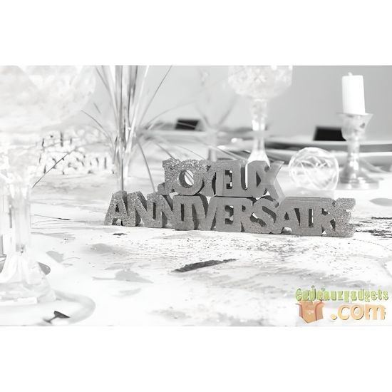 Decor De Table Anniversaire Argent Cdiscount Maison
