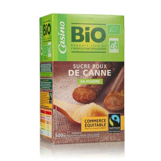 Sucre Roux De Canne Bio 500g Achat Vente Sucre Edulcorant Sucre Roux De Canne 014993 Cdiscount