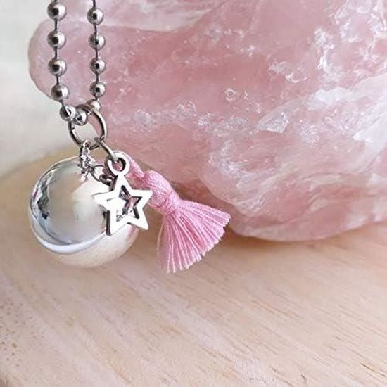 Bola De Grossesse Argentée Engelsrufer – Collier De Grossesse Avec Chaîne En Argent