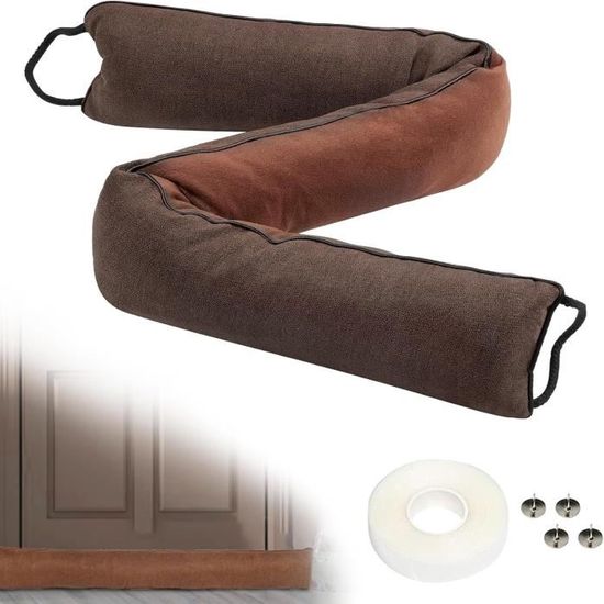 HOGARLAX® Boudin de Porte Isolant Froid – Bas de Porte Isolant, Anti Courant d'air, Isolation Phonique et Thermique, Coupe-Froid, Joint pour Entrée et Maison, Ajustable jusqu'à 93cm (1, Blanc HOGARLAX® Boudin de Porte Isolant Froid – Bas de Porte Isolant, Anti Courant d'air, Isolation Phonique et Thermique, Coupe-Froid, Joint pour Entrée et Maison, Ajustable jusqu'à 93cm (1, Blanc