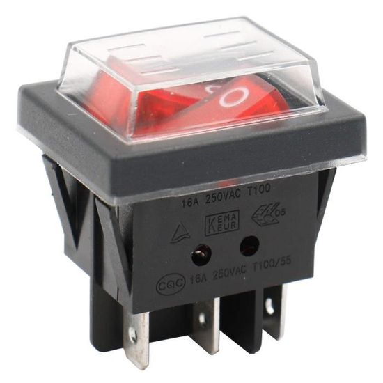 Lot De 2 Interrupteurs à Bascule Marche/arrêt SPST Avec LED - Pour Voiture Tuning, Circuit 12V, 20A - Style Missile Avion