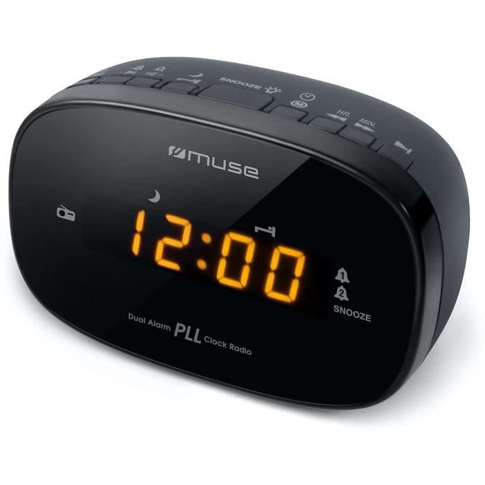 Muse M150CR Radioréveil PLL FM Double Alarme Secteur ou Pile[918