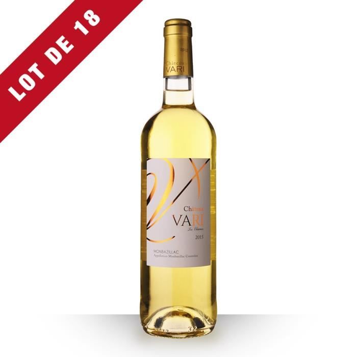 18x Château Vari 2015 AOC Monbazillac - 18x75cl - Vin Blanc