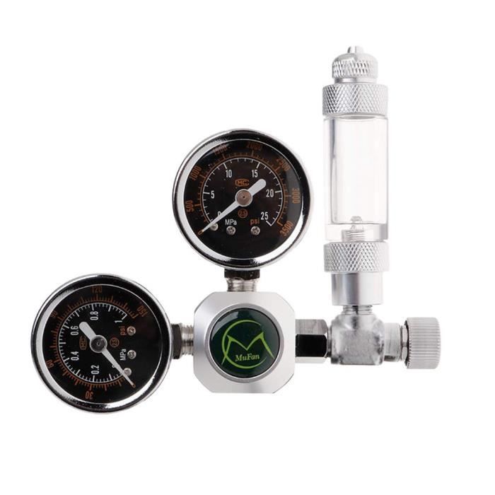 Aquarium,NICREW Aquarium CO2 régulateur avec clapet anti retour compteur à bulles électrovanne - Type CO2 Regulator B-W21.8 EU Plug