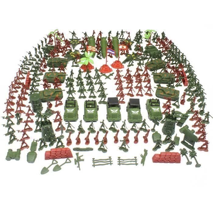 TEMPSA KIT 307pcs Soldats Armée Tank Enfant Jouet Cadeau Noel Modèle Miniature