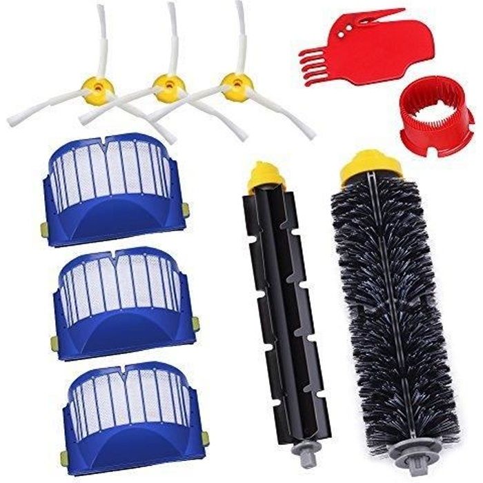 Accessoire pour iRobot Roomba Kit d'entretien avec Brosses/Filtres Série 600
