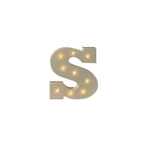 1 pcs Creative bois 26 lettre nordique LED lumière mur signe vintage de noce décoration fournitures-taille: S la22282