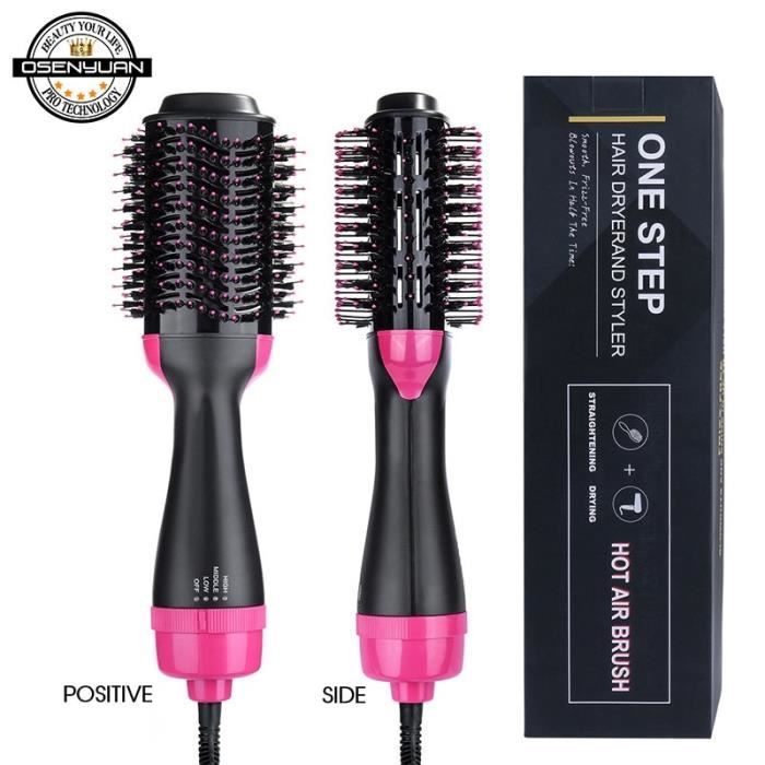 1000W One Step Sèche-Cheveux Brosse 2 En 1 Ion Négatif Défriser Les Cheveux Sèche-Cheveux Électrique Peigne Brosse À Cheveux Styler