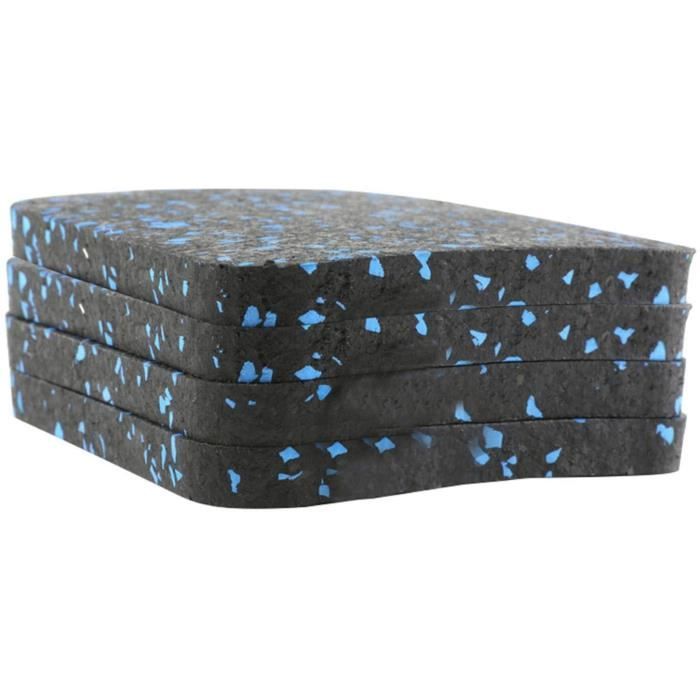 TAPIS DE COURSE Tapis de tapis roulant 4PCS, coussin d'isolation phonique, coussin de tapis roulant antidérapant, é39