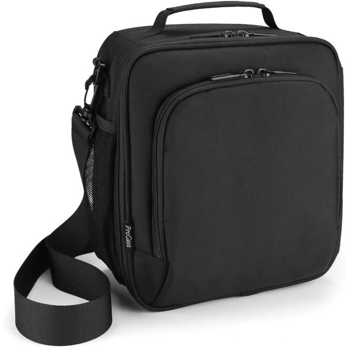 SAC ISOTHERME se Sac Isotherme Sac Repas 7L, Conserve au Frais ou au Chaud, Discret par sa Couleur Noir, pour Repas au Travail, 91