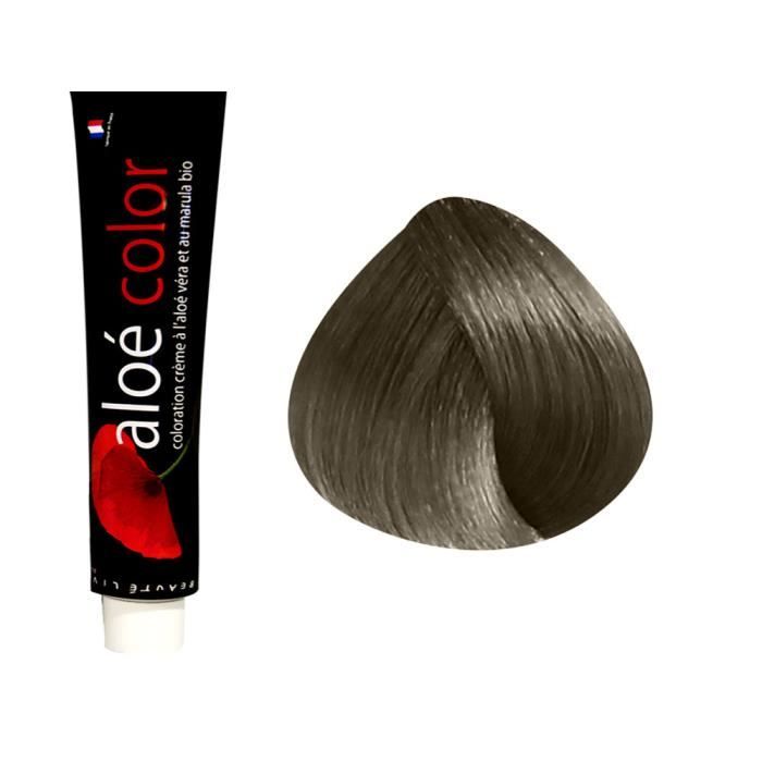 Beautélive Coloration crème à l'aloé véra et au marula Cendrés, 7.1 : Blond Cendré Avec ammoniaque, 100ml
