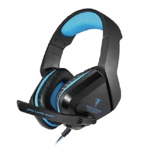 Casque de jeu ARVAK Noir/Bleu BERSERKER GAMING