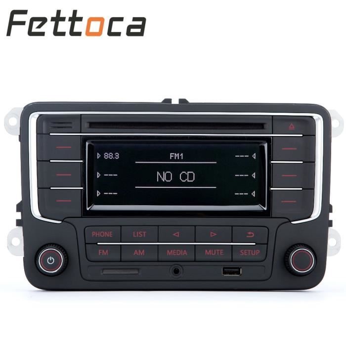 condition parfaite Autoradio Bluetooth, USB, AUX, CD, SD, MP3, pour VW GOLF, JETTA, PASSAT, Caddy, POLO, RCD3