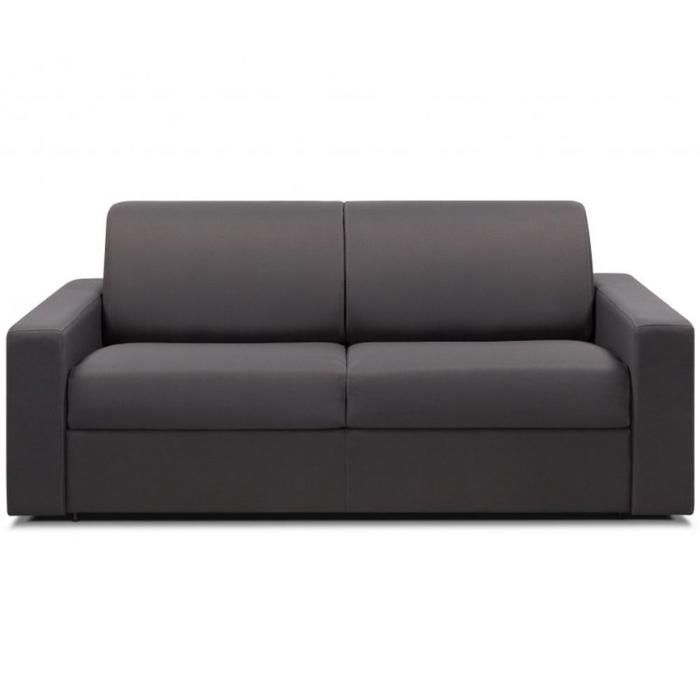 Canapé convertible NIGHT rapido 120 cm matelas 14 cm gris anthracite gris tissu Inside75