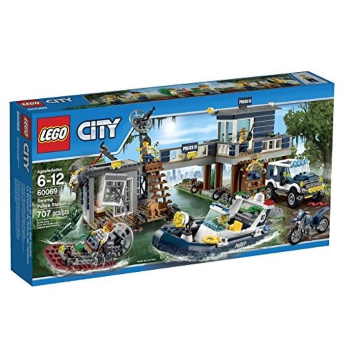 Jeu D'Assemblage LEGO TSPAU City Police Swamp Police Station