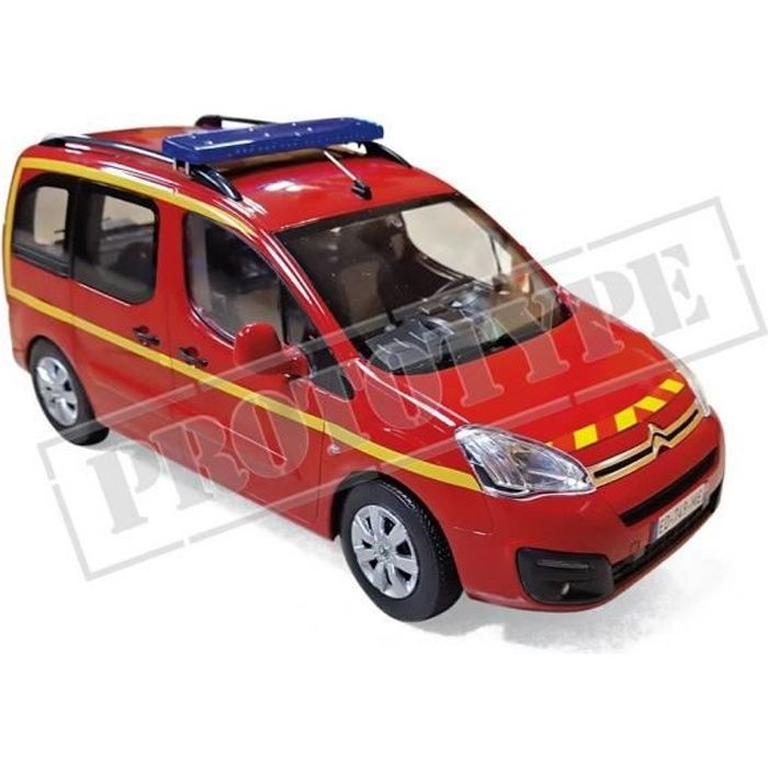 Véhicule Miniature assemble - Citroen Berlingo pompiers 2017 1/18 Norev