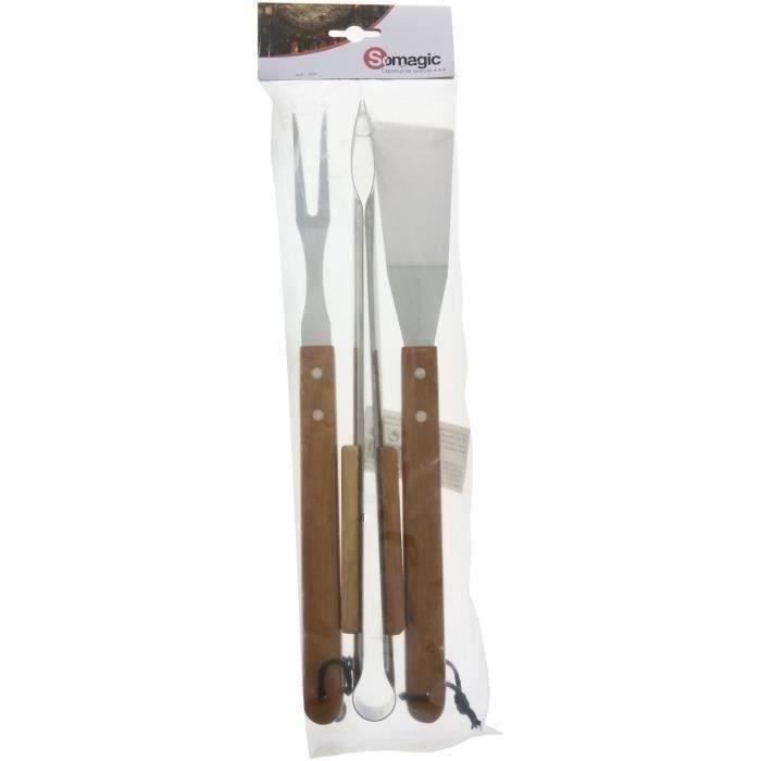 LOTS 3 ACCESSOIRES MANCHE BOIS