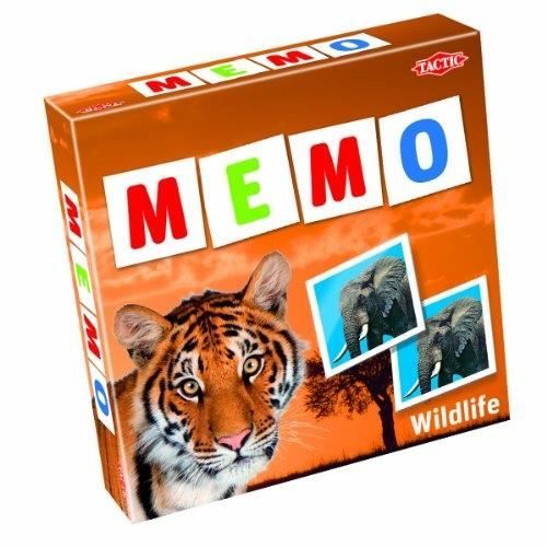 TACTIC - 41441 - JEU DE SOCIÉTÉ - WILDLIFE MÉMO