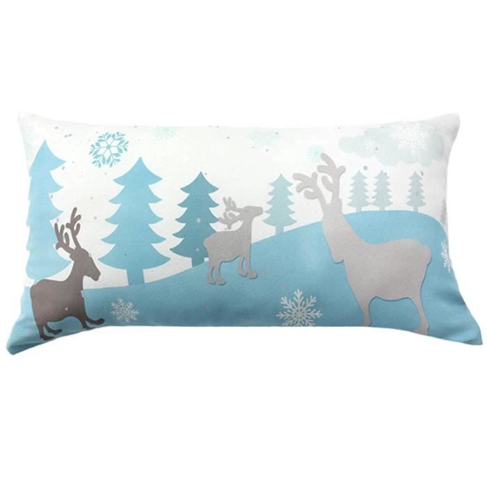 Coussin NEIGE RENNES (30x70cm) Blanc