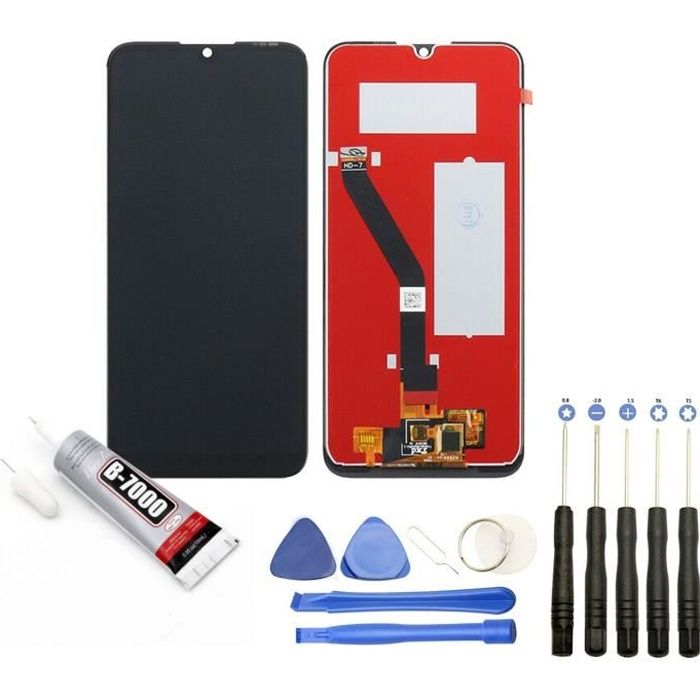Visiodirect® Vitre tactile + Ecran LCD compatible avec Huawei Y6 2019 Taille 6.09\