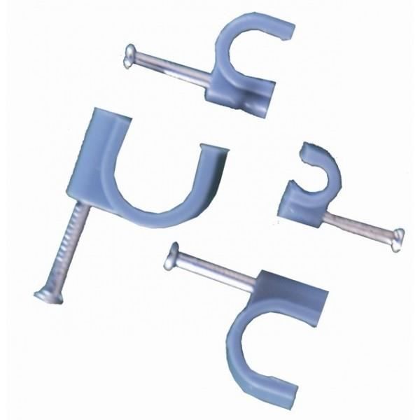 VOLTMAN Lot de 200 attaches câble professionnelles - Diamètre : 4/6/8/10 mm² - Gris