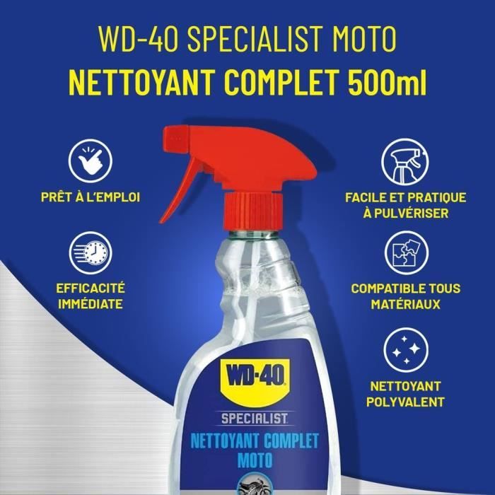 WD-40 - Nettoyant Complet Moto 500 Ml